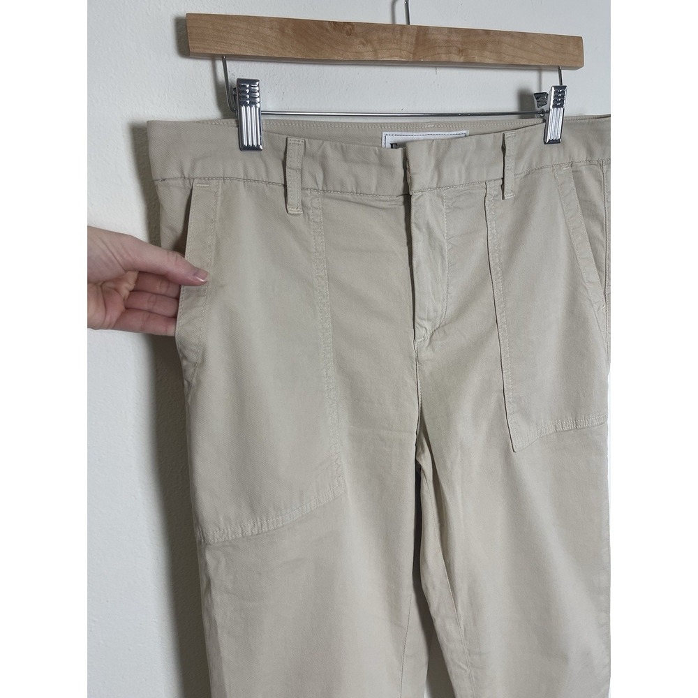 FRANK & EILEEN‎ Blackrock Utility Pants Khaki Italian Fabric Size 10 - Picture 5 of 16